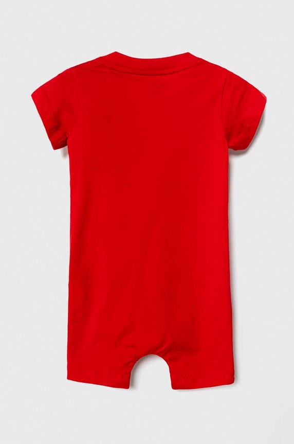 Chłopiec adidas Originals rampers bawełniany niemowlęcy IM8430 czerwony