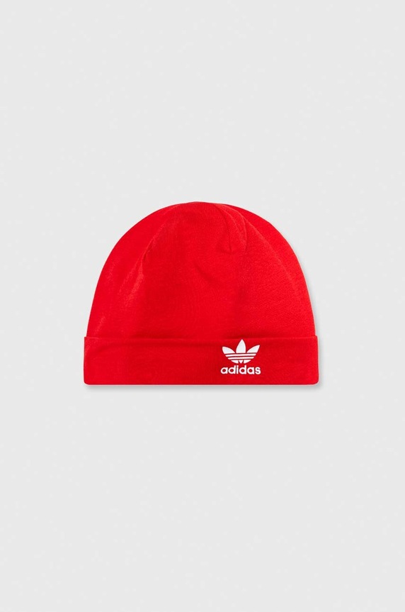 adidas Originals rampers bawełniany niemowlęcy czerwony IM8430