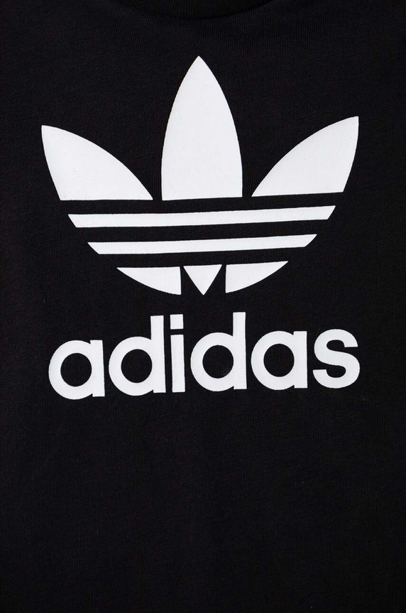 adidas Originals rampers bawełniany niemowlęcy czarny IS7257