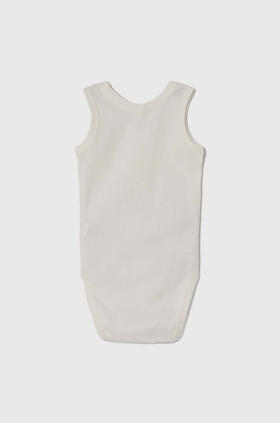 Pamučni bodi za bebe United Colors of Benetton 2-pack bež 3GI70B00M.W.Seasonal