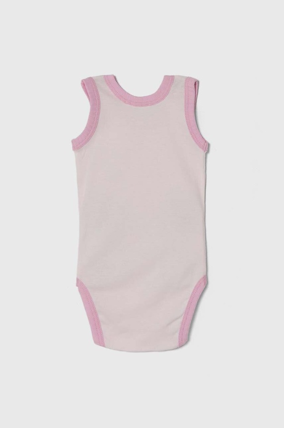 Pamučni bodi za bebe United Colors of Benetton 2-pack roza 3GI70B00M.W.Seasonal