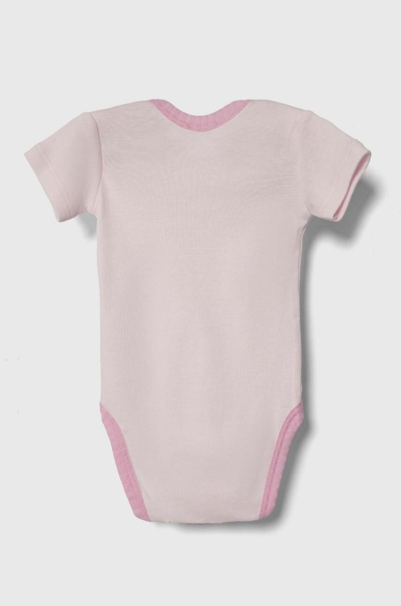 United Colors of Benetton body bawełniane niemowlęce 2-pack 3GI70B00N.W.Seasonal różowy