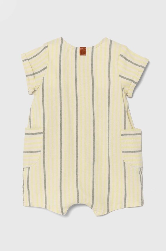 United Colors of Benetton rampers niemowlęcy 4OTBAT00Z.W.Seasonal beżowy SS24