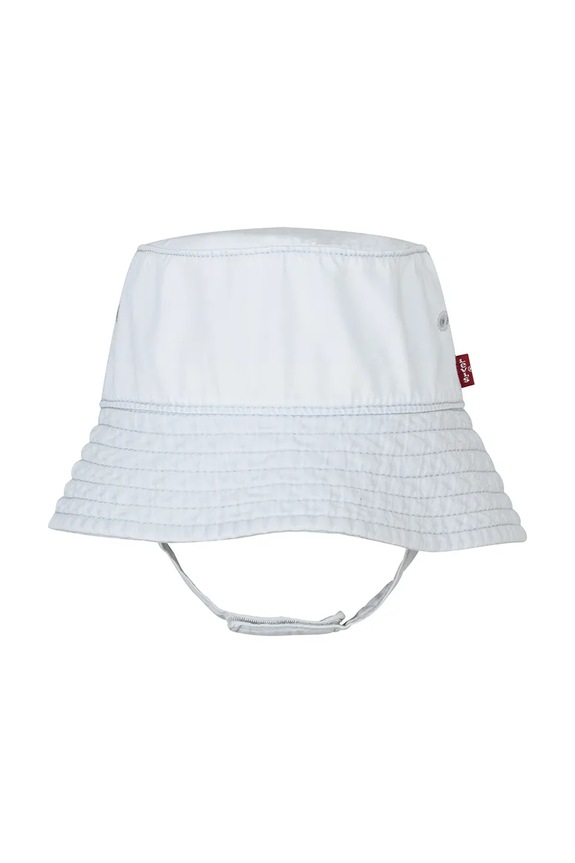 Dětské bavlněné dupačky Levi's LVB DENIM ROMPER & BUCKET HAT 6EK229