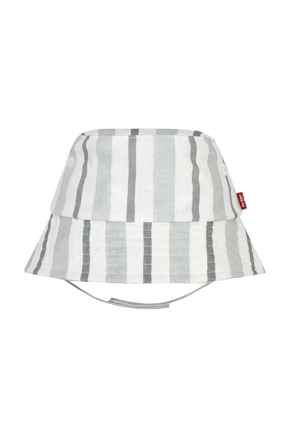 Levi's baba nadrág vászonkeverékből LVB STRIPE ROMPER & BUCKET HAT 6EK230