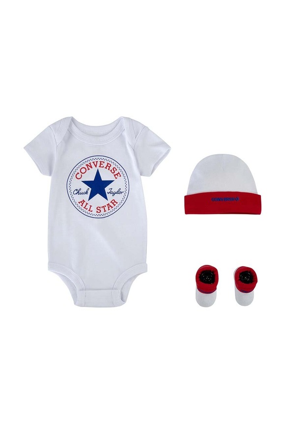 Converse komplet niemowlęcy Gift Box biały LC0028