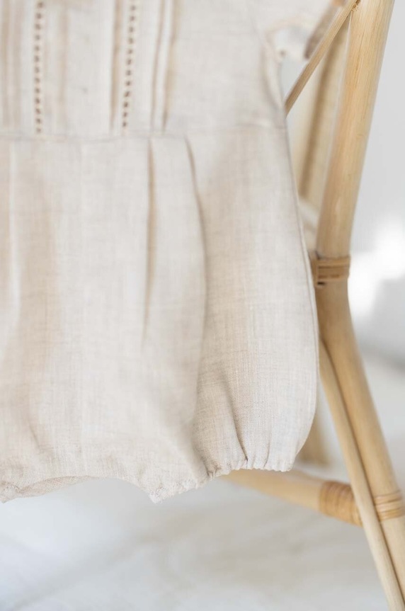 Tartine et Chocolat rampers in lino per bambini TY33140.49.74