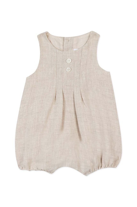 Tartine et Chocolat rampers lniany niemowlęcy TY33100.80.86 beżowy SS24