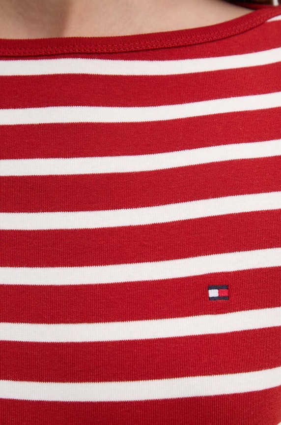 Tommy Hilfiger Μακρυμάνικο γυναικείο βαμβακερό WW0WW40589 κόκκινο