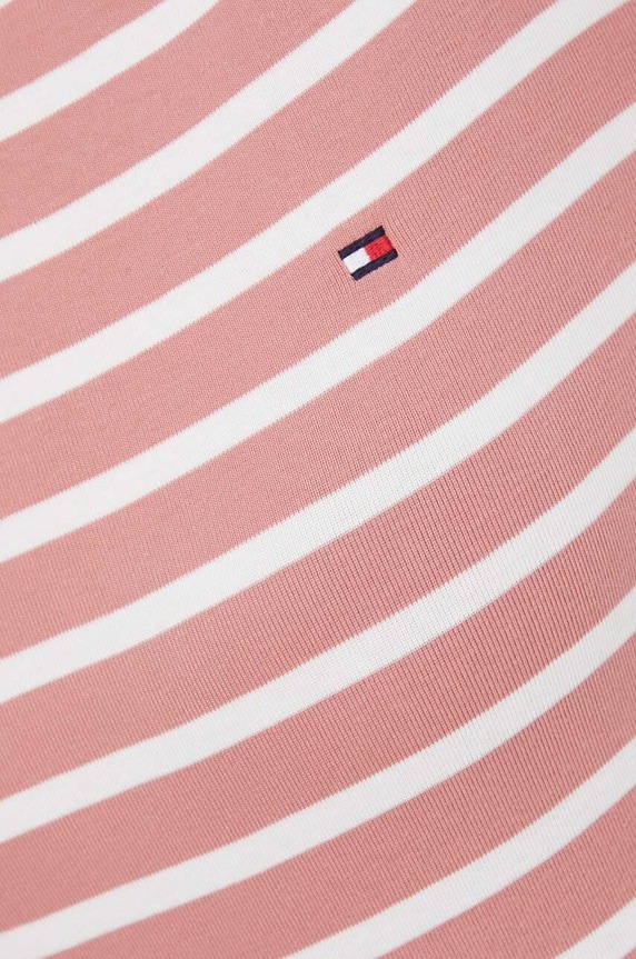 Tommy Hilfiger longsleeve damski bawełniany WW0WW40589 różowy