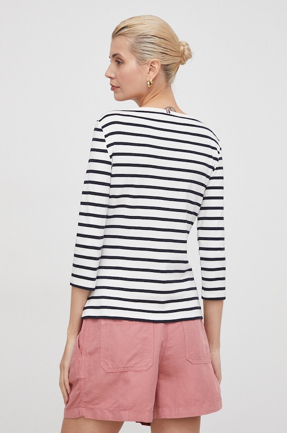 Odzież Tommy Hilfiger longsleeve damski bawełniany WW0WW40589 granatowy