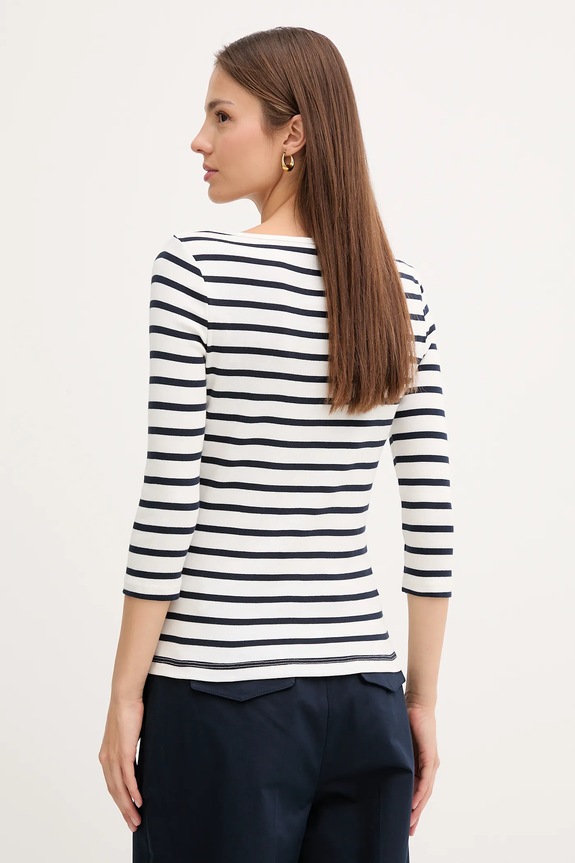 Ρούχα Tommy Hilfiger μακρυμάνικο Γυναικείο βαμβακερό WW0WW40589 σκούρο μπλε
