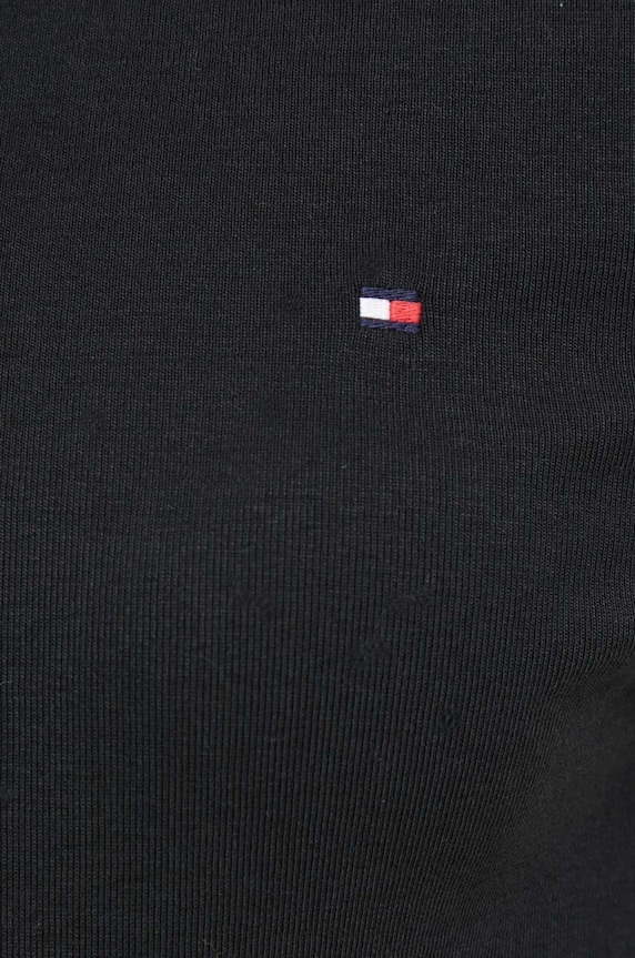 Tommy Hilfiger longsleeve damski bawełniany WW0WW40589 czarny