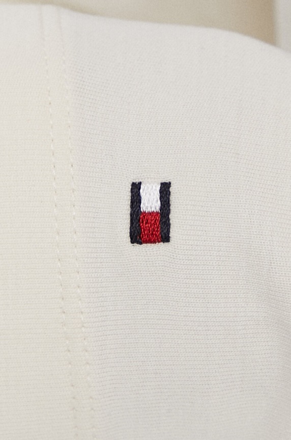 Tričko s dlouhým rukávem Tommy Hilfiger WW0WW40594 béžová