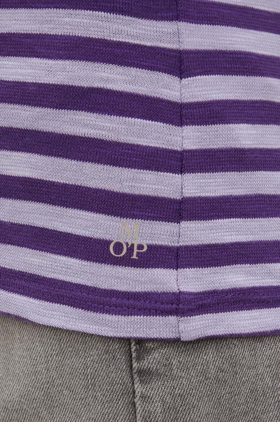 Marc O'Polo longsleeve bawełniany 310219652223 fioletowy