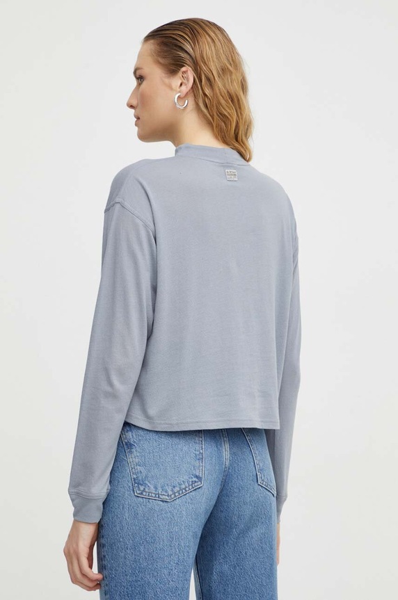 Odzież G-Star longsleeve bawełniany D23868.C954 szary