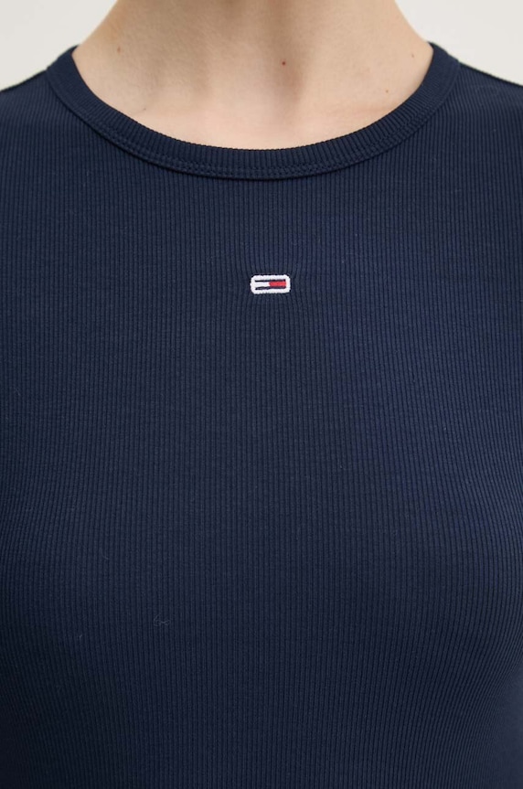 Tommy Jeans longsleeve DW0DW17387 bleumarin