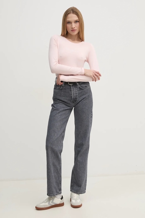 Tričko s dlhým rukávom Pepe Jeans PL505203 ružová AW25