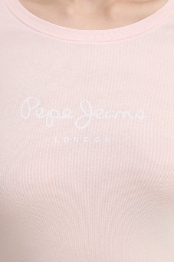 Tričko s dlhým rukávom Pepe Jeans PL505203 ružová
