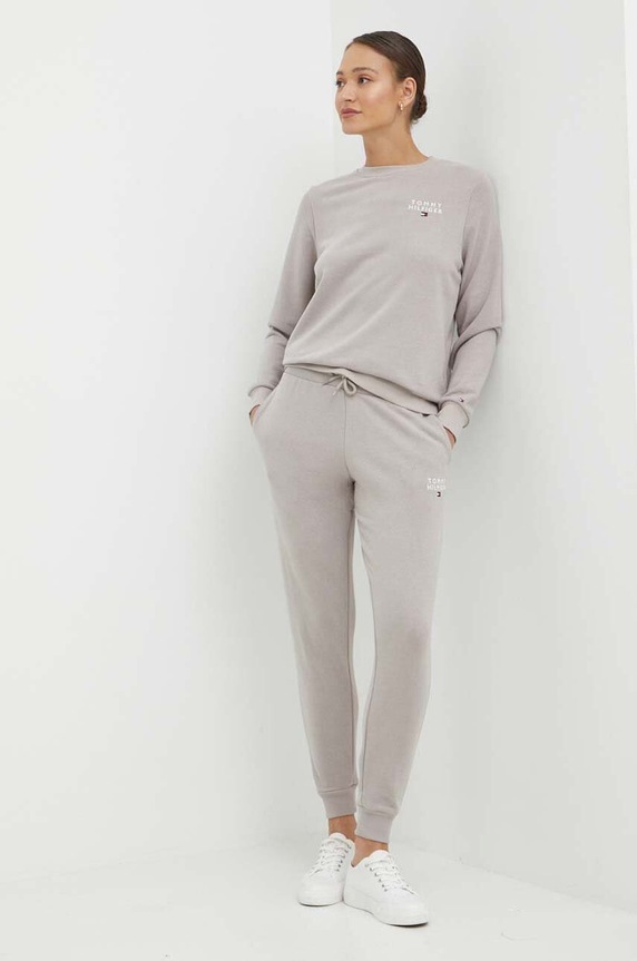 Tommy Hilfiger bluza lounge UW0UW04521 beżowy NC24
