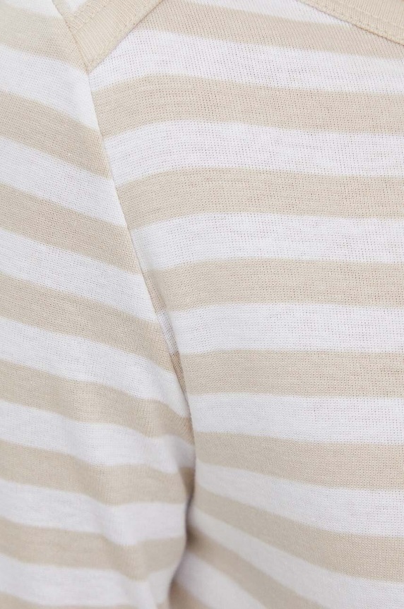 United Colors of Benetton longsleeve din bumbac 3OA6E16A1 bej