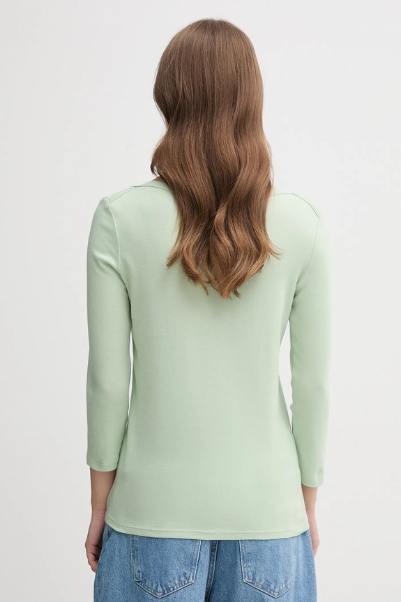 Odzież United Colors of Benetton longsleeve bawełniany 3GA2E16A1 zielony