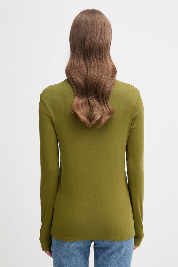 Odzież United Colors of Benetton longsleeve bawełniany 3GA2E16F9 zielony