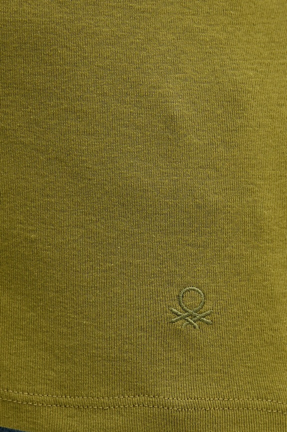 United Colors of Benetton longsleeve bawełniany 3GA2E16F9 zielony
