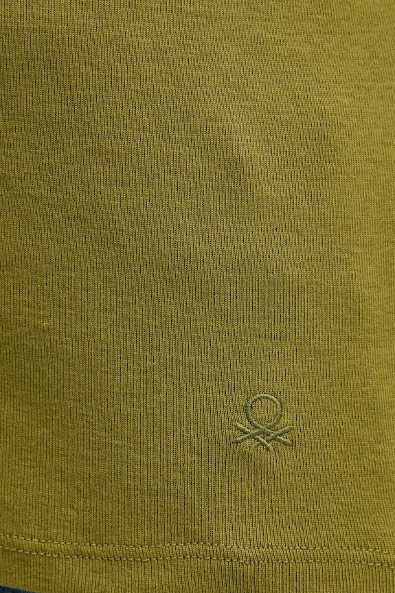 United Colors of Benetton longsleeve bawełniany 3GA2E16F9 zielony