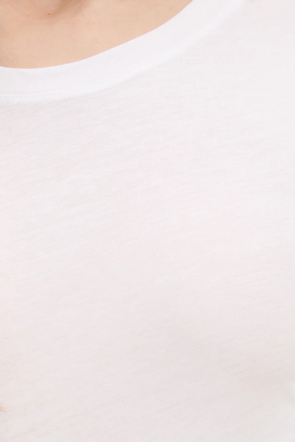 Majica dugih rukava Sisley 3QU4L102Y bijela