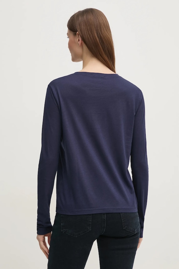 Îmbrăcăminte Sisley longsleeve 3QU4L102Y bleumarin