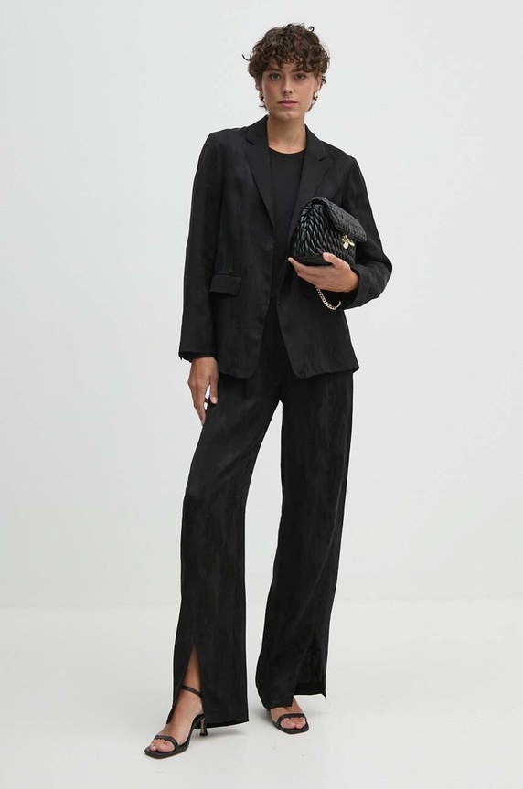 Sisley longsleeve 3QU4L102Y czarny SS26