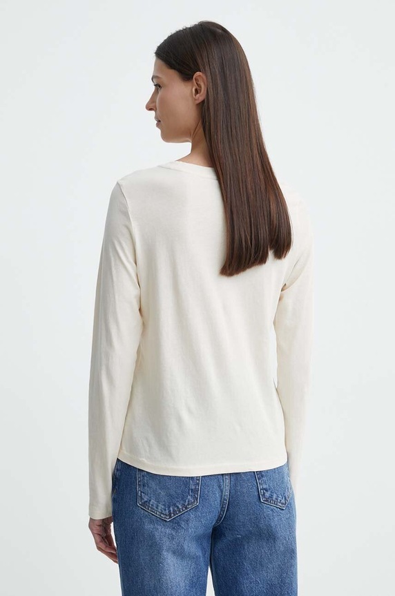 Odzież G-Star longsleeve bawełniany D24514.4107 beżowy