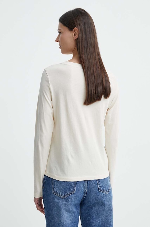 Odzież G-Star longsleeve bawełniany D24514.4107 beżowy