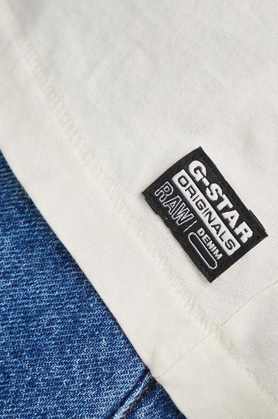 G-Star longsleeve bawełniany D24514.4107 beżowy