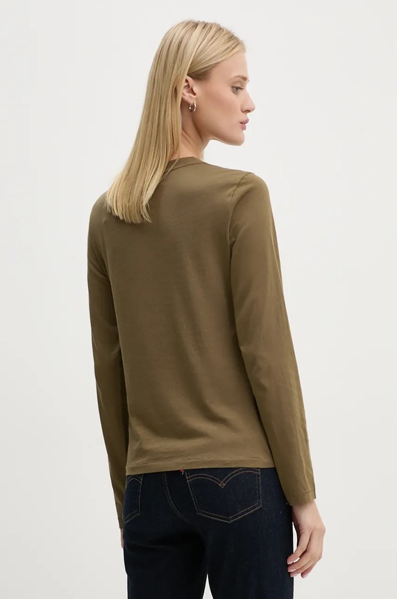Odzież G-Star longsleeve bawełniany D24514.4107 zielony