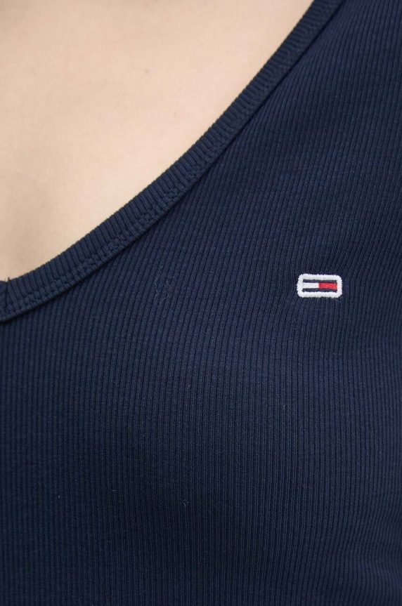 Longsleeve Tommy Jeans DW0DW17990 σκούρο μπλε