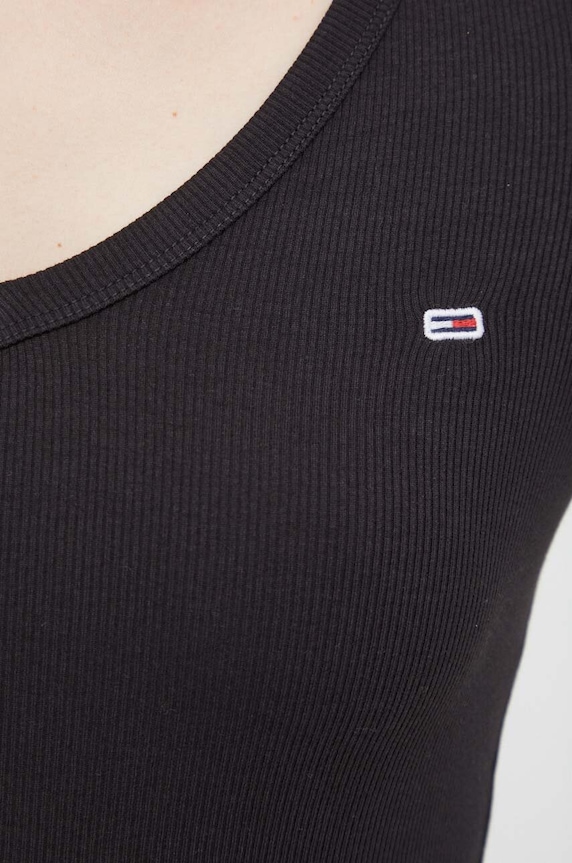 Tommy Jeans camicia a maniche lunghe DW0DW17990 nero