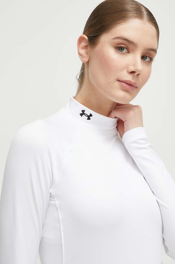 Under Armour longsleeve treningowy ColdGear Authentics biały 1368702