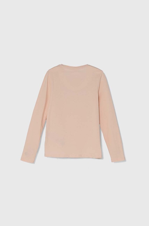 Guess longsleeve dziecięcy J2YI50.K6YW1.PPYH różowy SS24