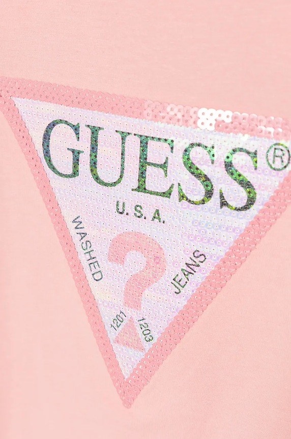 Dziewczynka Guess longsleeve dziecięcy K4RI30.K6YW1.PPYH różowy