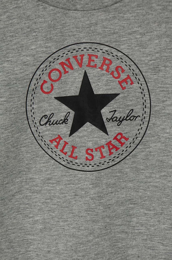 Fiú Converse pamut hosszúujjú 866243 szürke