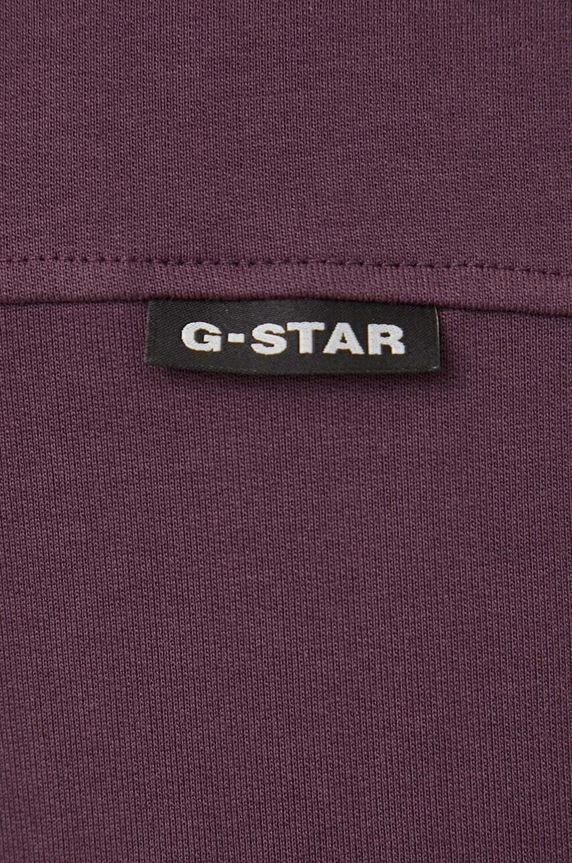 G-Star longsleeve bawełniany D23908.D136 fioletowy