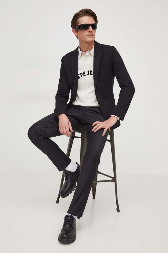 Pepe Jeans longsleeve bawełniany Harry PM542100 beżowy SS24