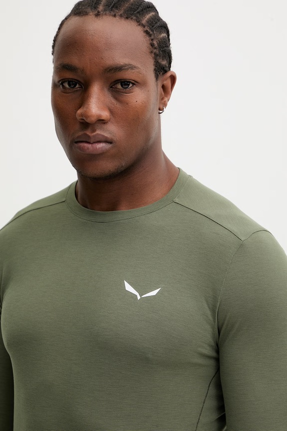 Salewa longsleeve sportivo Puez Dry verde 00.0000028864