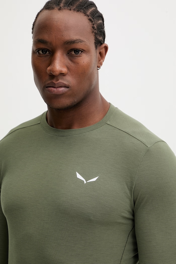 Salewa longsleeve sportivo Puez Dry verde 00.0000028864