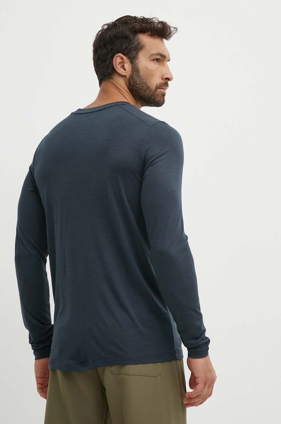 Oblečení Sportovní tričko s dlouhým rukávem Fjallraven Abisko Wool F87194.555 námořnická modř