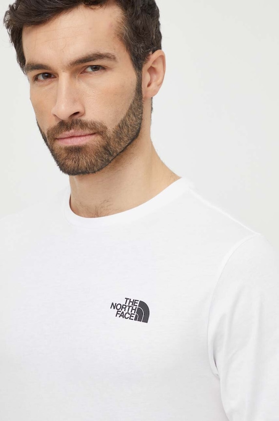 The North Face pamut hosszúujjú M L/S Redbox Tee bézs NF0A87NNFN41