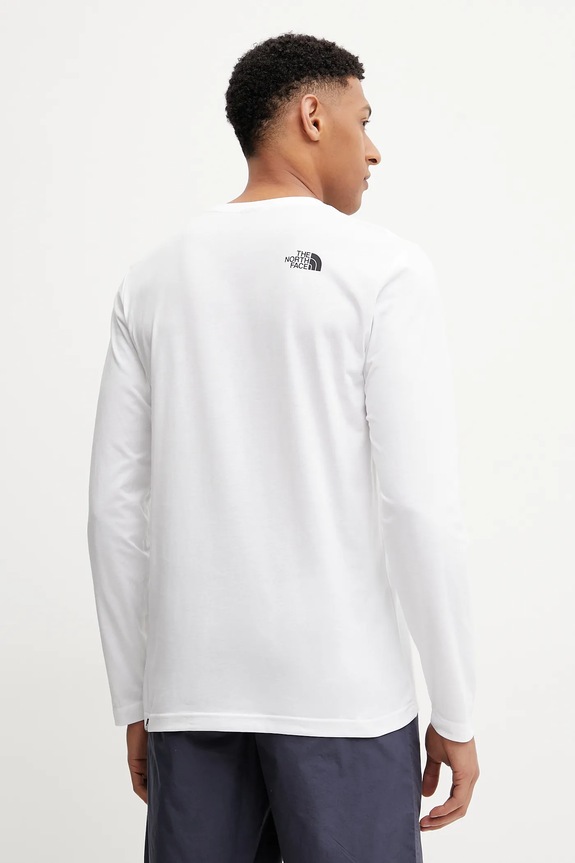Odzież The North Face longsleeve M L/S Simple Dome Tee NF0A87QNFN41 biały