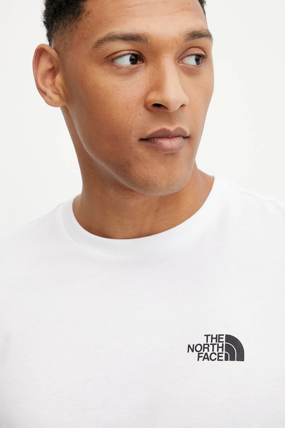 The North Face longsleeve M L/S Simple Dome Tee biały NF0A87QNFN41
